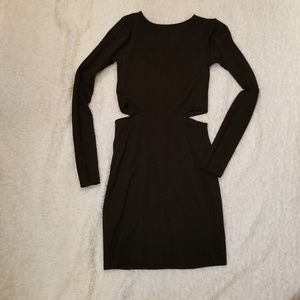 Asos long sleeve black dress